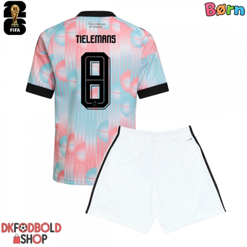 Belgien Youri Tielemans #8 Udebanesæt Børn VM 2026 Kort ærmer (+ korte bukser)